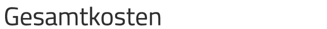 Gesamtkosten