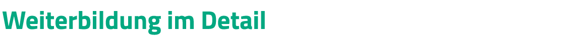 Weiterbildung im Detail 