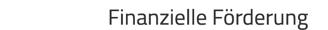 Finanzielle F rderung